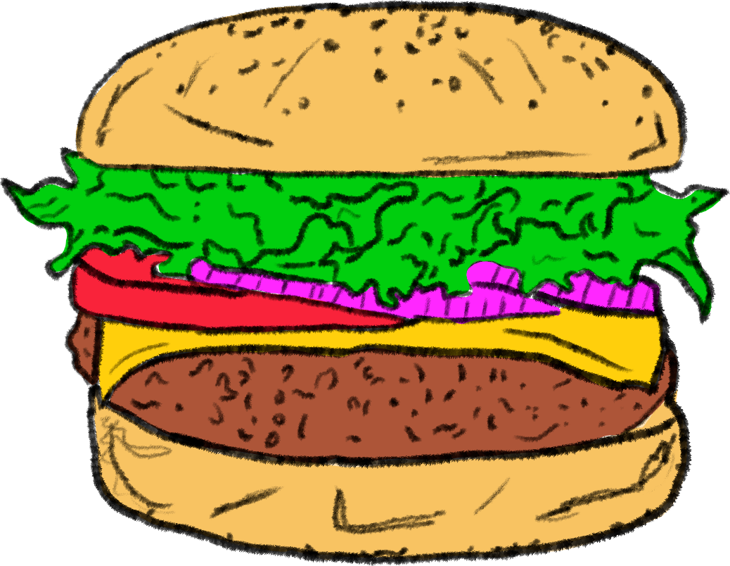 Tegning av burger